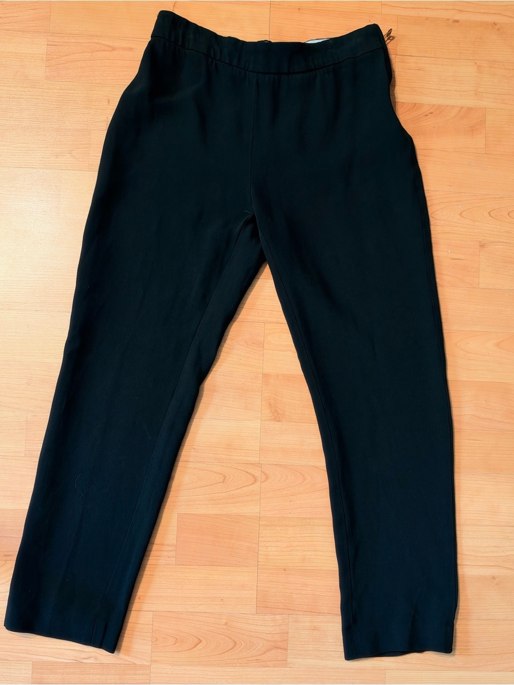 Cédric Charlier Black Rayon Blend Trousers Women’s Size 4
